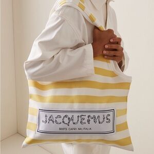 Jacquemus Le Marcel Printed Canvas Tote Bag